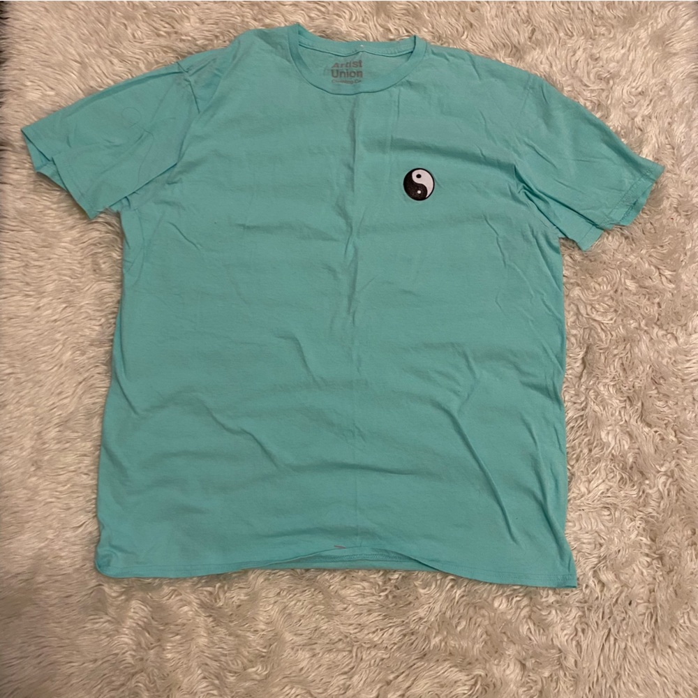 Teal yin Yang tee